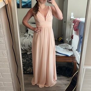 Elegant Pink Evening Gown